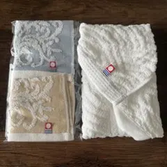 【新品未使用】今治タオル タオルハンカチ２枚&ハンドタオル1枚のセットのサムネイル