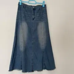 SHEIN デニムフレアロングスカート サイズ27 Mサイズ相当