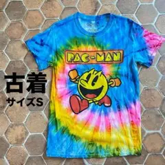 古着　パックマン　タイダイ　Tシャツ　サイズS
