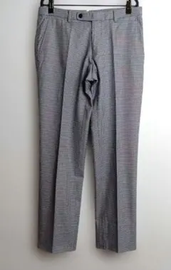 スーツカンパニー メンズスラックス グレイ系 チェック柄 ウエスト76