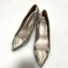 【美品✨】銀座かねまつ ギンザカネマツ ヒール パンプス パイソン 22.5cm