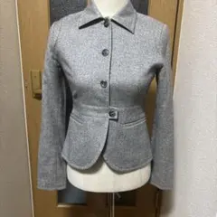 グレー ウール混紡 ジャケットのサムネイル