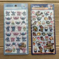 スティッチ&ズートピア ボンボンドロップシール