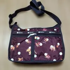 LeSportsac ショルダーバッグ 花柄 ポルカドット - メルカリ
