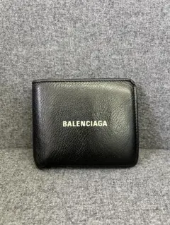 【ルパン様】バレンシアガ ケース ファスナー 文字ロゴ グレー 小銭入れ ルパン様】バレンシアガ コインケース ファスナー 文字ロゴ グレー