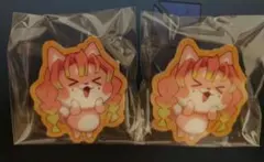 鬼滅の刃　バレンタイン　アニマルクッキーバッジ　甘露寺蜜璃　2個