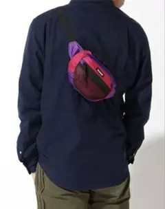 XLARGE ボディバッグ パープル ピンク ウエストポーチ