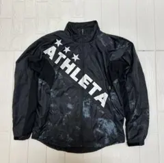 ATHLETA アスレタ ウィンドブレーカー フルジップ ブラック×グレー M