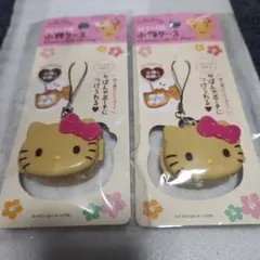 【最終お値下げ】日焼けキティ　小物ケース　ストラップ付き