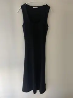 未使用 ZARA ブラック ノースリーブ ロングワンピース S