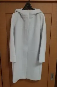 M-PREMIER　フロントジップ　フードコート 34 グレージュ