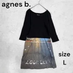 ほぼ未使用✨agnes b. アニエスベー　転写プリントワンピース　3 2026年最新】アニエスベー 転写 ワンピースの人気アイテム - メルカリ