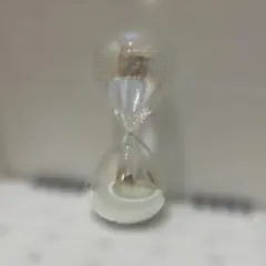 ガラス製 砂時計 ホワイト