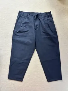 ダークブルー チノパン Lサイズ テーパード