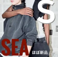 WIND AND SEA ピグメント加工ハーフジップスウェットS ウィンダンシー