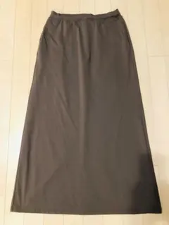 【春夏】モカ色　UNIQLO ウルトラストレッチエアリズムロングスカート