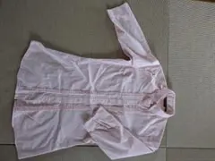 値下げ！七部袖ストライプシャツのサムネイル
