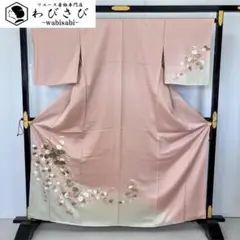 訪問着フルセット　4点　袷　グレー　タ吉兆　舟　花　タタキ柄 訪問着フルセット 4点 袷 グレー タ吉兆 舟 花 タタキ柄 - メルカリ