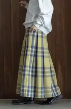 アーバンリサーチサニーレーベル タックチェックイージースカート