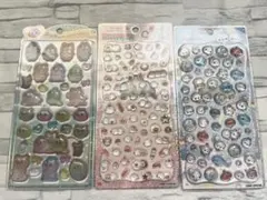 立体シール 3枚セットおぱんちゅうさぎ・シマエナガ・あわわちゃん