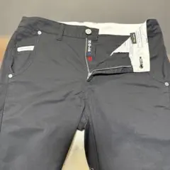 MARK &LONAブラックゴルフパンツ スカルデザイン