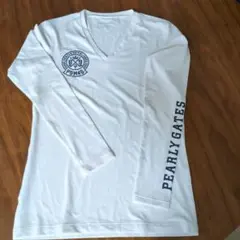 PEARLY GATES Vネックシャツ ホワイト