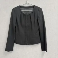 美品 UNTITLED アンタイトル ノーカラージャケット ブラック 1