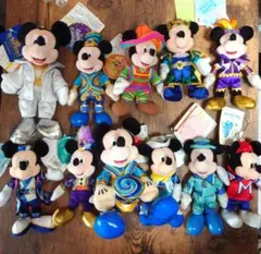 ミッキーマウスぬいぐるみバッチ 11体セット タグあり