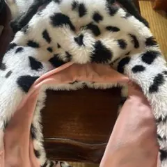 ヒョウ柄ファー冬用マフラー