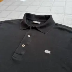 LACOSTE ポロシャツ 黒 日本製 表記5 M相当