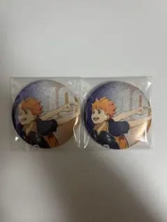 ハイキュー!! 日向翔陽 助走 缶バッジ グリッター