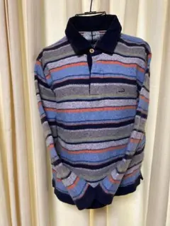 Crocodile ストライプ長袖セーターLサイズ