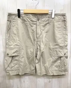 L.L.Bean コットン カーゴ ハーフパンツ 36/L ベージュ系のサムネイル