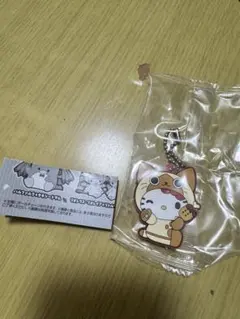 モンハン サンリオ ラバーマスコットキーホルダー アイルー ハローキティ