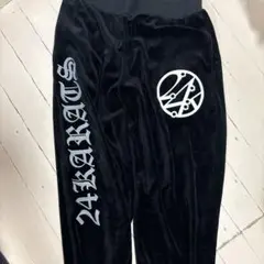 24KARATS ベロアパンツ ブラックのサムネイル