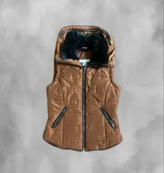 平成ギャルY2Kファーダウンベストarchiveフェアリーグランジ森ガール