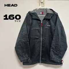 ヘッド中綿ジャケット フード付き ブラック カーキ160 キッズ 防寒【送料込み