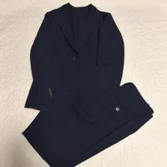 ユニクロ　感動ジャケットセットアップ　レディース　　ネイビー　S XS