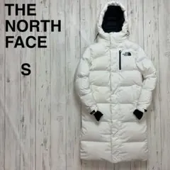 け*こ様 ノースフェイス ロングダウンコート メンズ S 白刺繍ロゴ ベンチコー