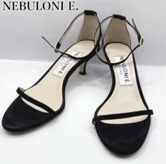 NEBULONI E. アンクルストラップサンダル スエード ゴールド金具のサムネイル
