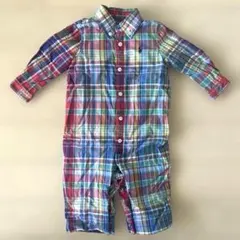 Ralph Lauren チェック柄ロンパース 70㎝