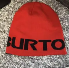 激レア‼️90s BURTON リバーシブル ニット帽 赤黒