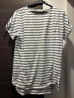 ボーダー半袖Tシャツ　授乳服