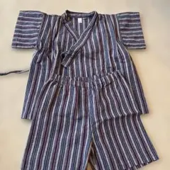 甚平 ストライプ柄 100cm 綿100%