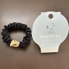 PEANUTS スヌーピー ヘアゴム ブラック ゴールドのサムネイル