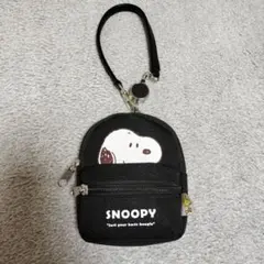 スヌーピー カードケース ポーチ 黒