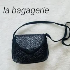 la bagagerie ラバガジェリー ショルダーバッグ カゴバッグ 春夏 黒のサムネイル