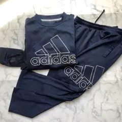 adidas140cmセットアップ ネイビー　CLIMAWARM