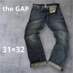 GAP ダメージストレートデニム　濃紺