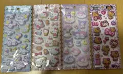 もちもち　マシュマロシール　サンリオ　キティ　シナモ　マイメロ　クロミ　4点